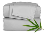 Luxurious King Silver Pearl Bamboo Sheets - 100% Organic, Soft & Cooling Set. Fixed Price $241.98.