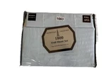 Manhattan Collection Full Size Bed Sheet Set Extra Blue Color / New 6PC 1800. Fixed Price $59.00.