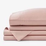 The Company Store Supima Cotton Wrinkle-free Sateen Bed Sheet Set. Fixed Price $81.60.