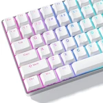 White Shine Through Pbt Custom Doubleshot Keycap Set Mx Switch 60 75 100 Pct. Fixed Price $25.46.