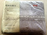 Waverly King Sheet Set Nip Cottage Collection Gingham Lilac Purple Vintage 2001. Fixed Price $99.95.