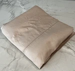 Weavely 500 Thread Count 100% Cotton Tan King Sheet Flat. Fixed Price $20.00.