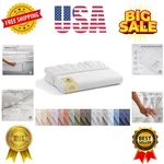 100% Cotton Percale Weave Fitted Sheet, King Size, White, Deep Pocket Fitte.... Fixed Price $49.59.