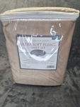 Bradbury Smith Quality Linens Ultra Soft Fleece Sheet Set Queen Khaki New. Fixed Price $40.00.
