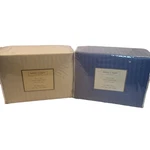 Ashley Cooper King Sheet Set 4PC Cotton 300 Count Extra Deep Blue/ivory Lot 2. Fixed Price $47.99.