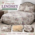 Vintage Crown Crafts Lindsey Floral Quilt Bedding Set 5 Piece. Fixed Price $46.70.