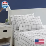 Nautica - Twin Sheets Cotton Percale Bedding Set Casual Home Decor Plot Black. Fixed Price $61.15.