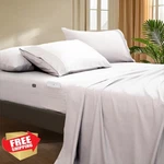 Popfavor White Deep Pocket Full Fitted Sheet Set Up To 21" Thick 4 Pc. Fixed Price $27.99.