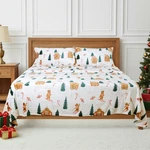 Gogreen Christmas Flannel Set Super Soft Deep Pocket Queen Size Bed. Fixed Price $34.99.