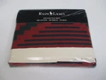 Vintage Ralph Lauren Tahoe Cream Red Aztec South Western Flat Sheet - King. Fixed Price $329.99.