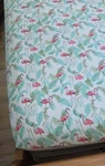 Beatrice Home Fashions Coastal Print Queen Fitted Sheet, Flamingo Paradise Pink. Fixed Price $10.00.