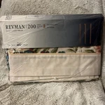 Nos Vintage Revman 200 Twin Flat Sheet Charleston Floral Percale Usa. Fixed Price $29.95.