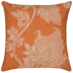 Rizzy Orange Traditional-european Knife Edge Printed Throw Pillow Floral T06534. Fixed Price $72.00.