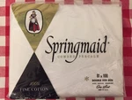 Vintage Package Springmaid Combed Percale Double White Flat Cotton Sheet Usa. Fixed Price $18.99.