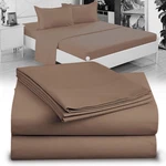 Microfiber Full Sheet Set 4-PC Double Brushed Ultra Soft Crescent Bedding. Fixed Price $27.95.