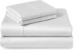 Pizuna 400 Thread Count White King Fitted-sheet Cotton 1PC 100% Long Staple C.... Fixed Price $49.99.