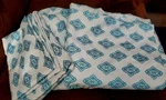 Mainstay 2015 Twin Sheet "teal Medallion" Set Discontinued. Fixed Price $5.00.