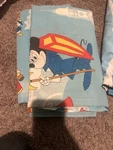Disney Mickey Mouse Blue Bed Sheet Character Print. Fixed Price $10.00.