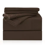 Twin Xl Sheet Set 4 Pcs Hotel Microfiber Oeko-tex Certified Brown Color. Fixed Price $28.09.