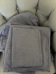 Ralph Lauren Chambray Blue 100% Cotton Fitted & Flat Twin Sheets + Pillow Case. Fixed Price $39.99.