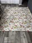 Waverly Queen Size Comforter. Reversible Floral/birds & Striped. 85 X 93. Fixed Price $34.99.