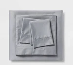 Threshold 500 Thread Count Tri-ease Full Gray Sheet Set Flat Fitted 2PILLOWCASES. Fixed Price $25.00.
