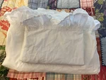 Simply Shabby Chic Crisp White Twin Sheet Set 100% Cotton Ruffle Trim 2. Fixed Price $45.00.