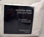 Hudson Park Classic Linens Egyptian Cotton Percale Queen Fitted Sheet White. Fixed Price $119.99.