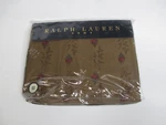 Ralph Lauren Formal Garden Brown Floral Flat Sheet - Full. Fixed Price $299.99.