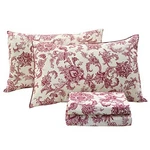 Bedding Elegant Sheets Set Luxury Collections 800 Queen Red Floral. Fixed Price $166.14.