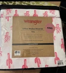 New Wrangler 6 Piece Cactus King Size Sheet Set Cowboy Southwestern. Fixed Price $39.00.