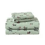 Laura Ashley Home Kitchen King Flannel Bed Linen Set Green Elegant Design. Fixed Price $78.19.