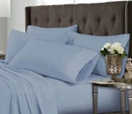 Luxor Style Bamboo Sheet Flat Only 300 Tc King/cal Medium Blue **new**. Fixed Price $17.99.