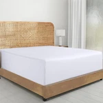 California Design Den 100% Organic Cotton Fitted Queen, 01 - Bright White. Fixed Price $56.64.