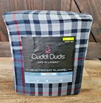 Cuddl Duds Blue Red Plaid Heavyweight Cotton Flannel Sheet Set King 4 Piece. Fixed Price $49.95.