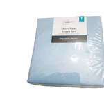 Mainstay Microfiber Blue Twin Sheet Set 3 PIECE1 Flat Fitted Pillowcase New. Fixed Price $11.99.