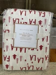 New Pottery Barn Teen Fa Christmas Flannel Queen Sheet Set, Holiday. Fixed Price $105.00.
