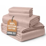 Lane Linen Egyptian Cotton California King Sheets Sepia. Fixed Price $179.99.