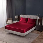 Homiest Burgundy Satin Fitted Sheet Twin Size Bed Deep Pocket Fi.... Fixed Price $25.57.