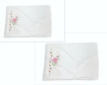 2 Vintage White Canvas Pillowcases Custom Made Pair Shams Embroidered Lace Rare. Fixed Price $44.79.