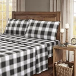 Kathy Ireland 100% Turkish Cotton Flannel Sheet Set - King Gingham Plaid. Fixed Price $51.25.