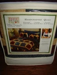 Debbie Mumm Signature Series Country Handcrafted Quilt Twin Blue Red Tan Cat New. Fixed Price $95.00.