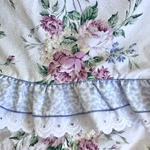 Vintage Waverly Belle Rive Floral Eyelet Lace Ruffle King Flat Sheet Cottagecore. Fixed Price $34.99.