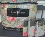 Ralph Lauren Garden Rambler Twin Comforter & Ruffled Sheet Set 6 Pc Blue New. Fixed Price $500.00.