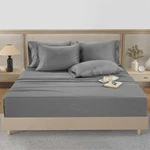 Kirkland Signature 680 Thread Count Piece Sheet Set - Queen Grey New. Fixed Price $89.99.