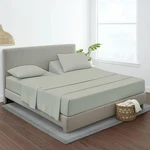 Mygiza 4-PC Split King Sheet Set, 100% Cotton, Light Grey, Fits 16" Mattres. Fixed Price $158.99.