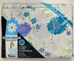Fashion Manor Prest Penneys Flat Double Full Blue Floral Sheet Vtg Nos. Fixed Price $18.00.