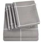 Sweet Home Collection 6-PCS Microfiber Sheet Set With Elastic Corners Twin. Fixed Price $25.00.