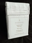 Everhome Egyptian Cotton Scallop Bright White King / Flat Sheet Nwt. Fixed Price $69.99.