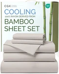 Cooling Split King Bed Sheets - 100% Bamboo Rayon Ultra Soft Luxury Set. Fixed Price $116.99.